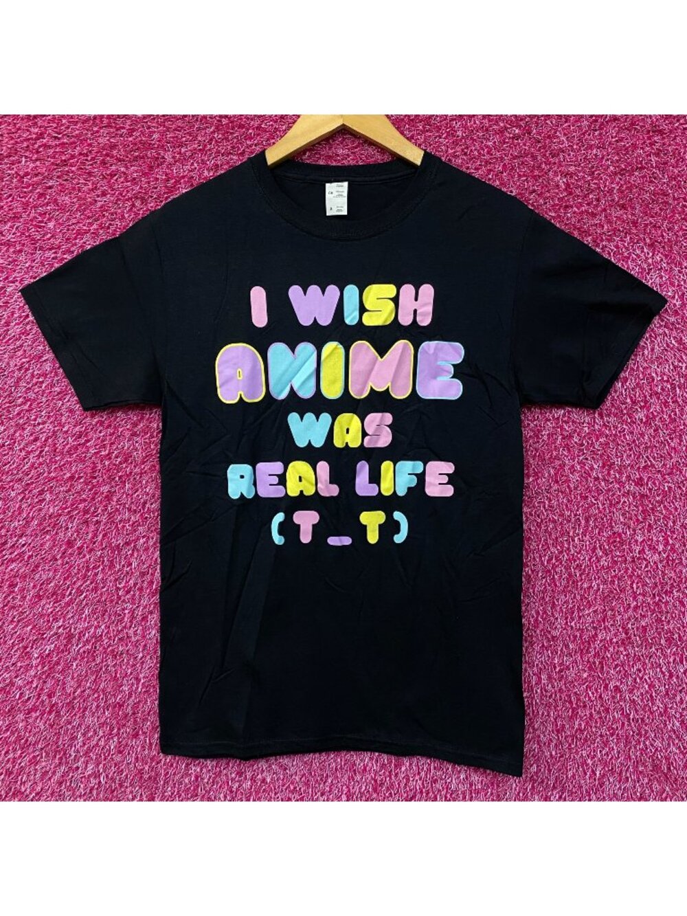 I Wish Anime Was Real Life Graphic T-Shirt Small